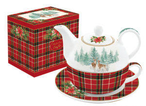 EASY LIFE TEA FOR ONE/EGOISTE IN PORCELLANA IN SCATOLA REGALO LINEA WINTER FOREST R0104#WIFO