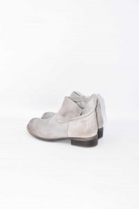 Ankle Boots Woman True Leather Grey Boat Size