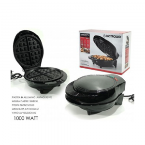 General Trade Piastra Waffle 1000 Watt Nero Elettrodomestici Cucina