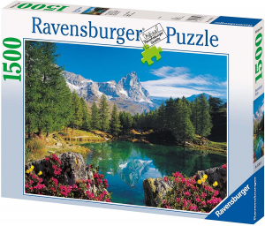 Ravensburger -Puzzle adulti 1500 pz -Lago Alpino con Cervino