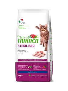 Natural trainer linea seco gatto 10kg sterilised tacchino
