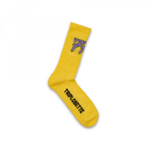 TRIPLOSETTEWEAR Calze Socks Logo Yellow 