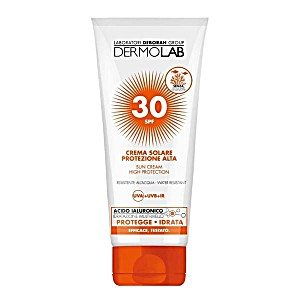 Dermolab Solari - Crema solare Protezione alta SPF 30 Viso e corpo - Water resistent 200ml