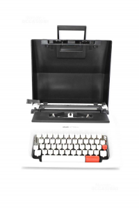Typewriter Olivetti Letter 42 Grey With Case