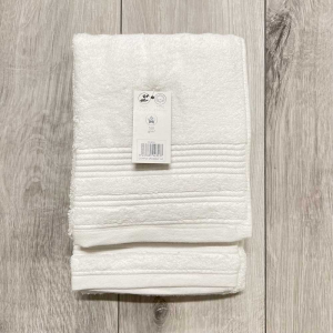 Coppia asciugamani 550 gr bianco