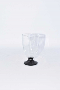 Glasses Water,base Black 6 Pieces