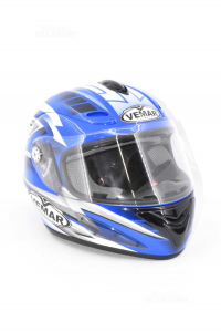 Motorcycle Helmet Vemar Diadem Vsr Evo Blue Black Size M