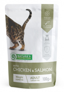 Nature's Protection POUCH gatto weight control pollo & salmone 100 gr