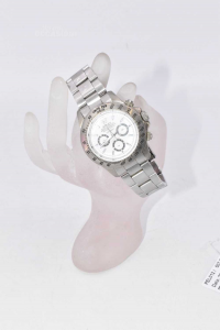 Orologio Imitazione Rolex Oyster Perpetual, Meccanico, Quadrante Bianco