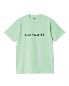 T-Shirt Carhartt Script Pale Quartz Green