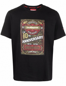 T-Shirt Sprayground 10th Anniversary Black