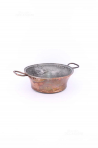 Copper Pot With Two Handles Diameter 28 Cm Approx