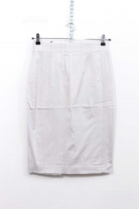Skirt Woman Flavio Castellani Size 44 Gray Ice