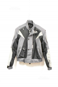 Jacket Motorcycle Woman American Pro,protections,removable Cover,grey (hole Su Sleeve S X)