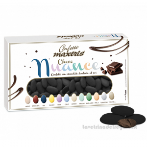 Confetti Choco Nuance Nero cioccolato fondente 1Kg Maxtris - Italy