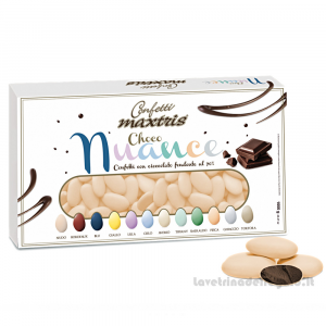 Confetti Choco Nuance Pesca al cioccolato fondente 1Kg Maxtris - Italy