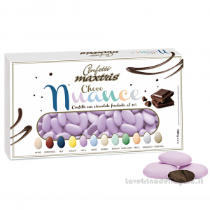Confetti Choco Nuance Lilla al cioccolato fondente 1Kg Maxtris - Italy