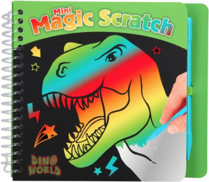 Libro da colorare Magic Scratch Book Multicolore Dinosauri