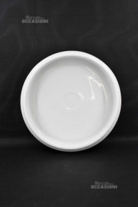 Saucer Ceramic White Diameter 30 Cm