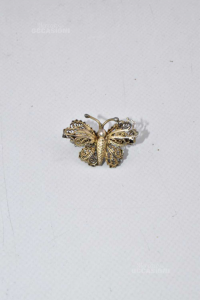 Shaped Brooch As Butterfly In Filigrana Silver 800