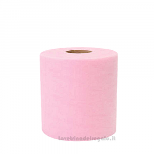 Rotolo per Bomboniere rosa in tulle Baratti - 12.5 cm x 100 mt