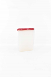 Container Tupperware Lid Red 1.7 Liters