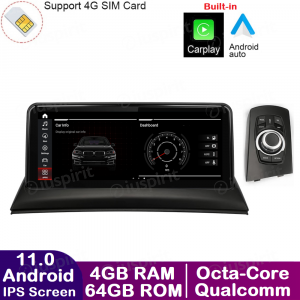 ANDROID navigatore per BMW X3 E83 2004-2009 Senza il monitor della fabbrica 10.25 pollici CarPlay Android Auto WI-FI GPS 4G LTE Bluetooth 4GB RAM 64GB ROM