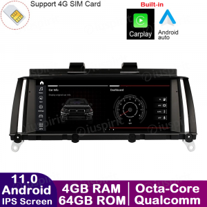 ANDROID navigatore per BMW X3 F25 2010 2011 2012 Sistema originale CIC 8.8 pollici CarPlay Android Auto WI-FI GPS 4G LTE Bluetooth 4GB RAM 64GB ROM