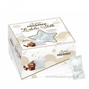 Confetti bianchi Le Dolci Stelle al cioccolato al latte 500gr Maxtris - Italy