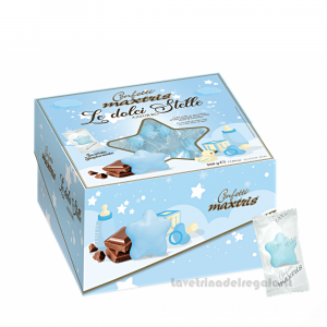 Confetti celesti Le Dolci Stelle al cioccolato al latte 500gr Maxtris - Italy