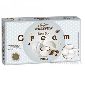 Confetti bianchi Anime Golose Bon Bon Cream alla Panna 900gr Maxtris - Italy