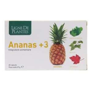 Ananas +3  con Centella  Vite Rossa  Betulla 60 Capsule