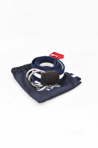 Cintura Nuova Polo & Belt Jaggy Tg.l-xl Blu Bianco