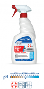 Sanitec Sanialc Ultra 77% Alcol Superfici Dure Tessut Professionale Haccp