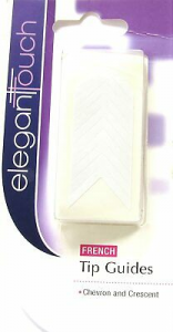 Elegant Touch Con Guide Per French Manicure E Crescents Motivo Chevron
