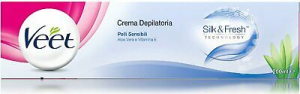 Veet Silk & Fresh Technology Crema Depilatoria Pelli Sensibili 200 Ml