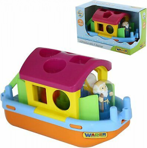 Wader Quality Toys  Set Gioco Bambino Arca Di Noe Con Casa 40373