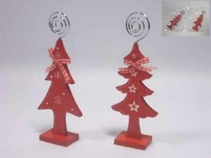 Idea Regalo  Segnaposto Albero Natale Rosso 2 Modelli Decorazioni Natalizie