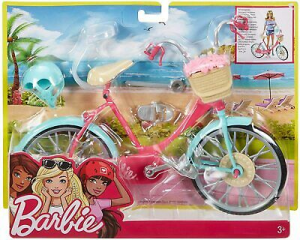 Mattel Dvx55 Barbie Bicicletta Con Casco E Accessori