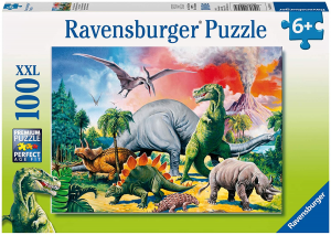 Ravensburger Puzzle per Bambini  100 Pezzi  Dinosauri 10957
