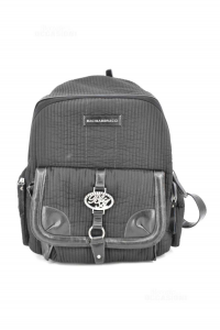Backpack Black Quilted Baci&abbracci 30x40x15 Cm