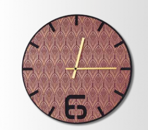 Orologio Estego  tondo in legno colorato diametro 40 3021103