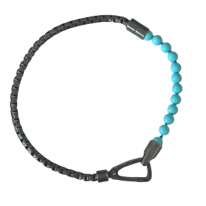 BRACCIALE ULYSSES MINI BEADS TURQUOISE AND SILVER BRACELET