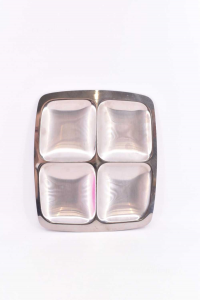 For Appetizer Steel Amc 4 Compartments 30x26 Cm