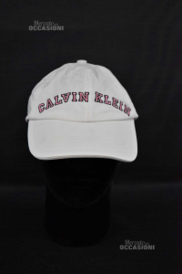 Cappello Bianco Cotone Calvin Klein