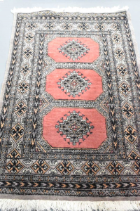 Carpet Persian Hand Made 93x144 Cm Red Black Gray 3 Boxes Red