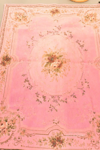 Carpet 80 % Cotton Roses With Flowers 150x108 Cm