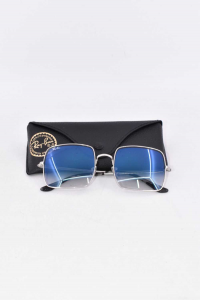 Sunglasses Rayban Square 54-19 145 2n (lenses Strisciate) With Case
