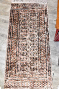Carpet Beige Red 56x120 Cm