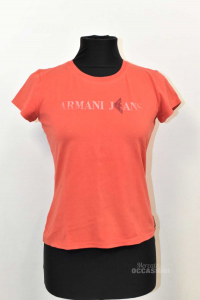 T-shirt Woman Armani Jeans Size.42 Red